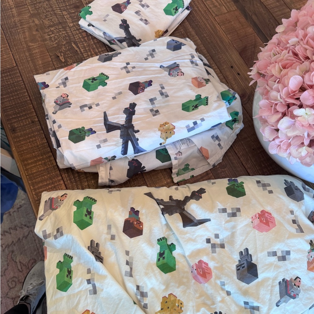 Pottery Barn Kids Minecraft sheet set - full